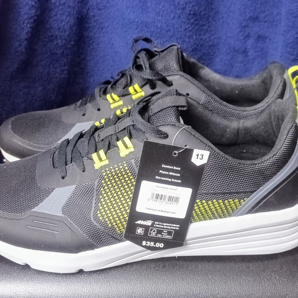 Black and Yellow Athletic Shoes
